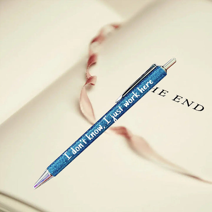 Roliga Kulspetspennor Med Glitter