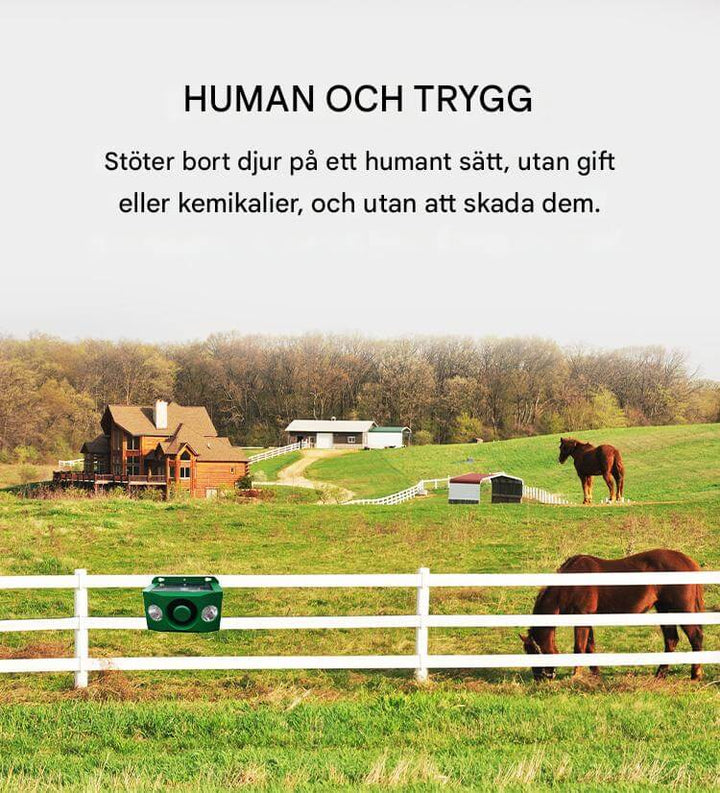 Solcellsdriven Djurhållare med Hög Volym