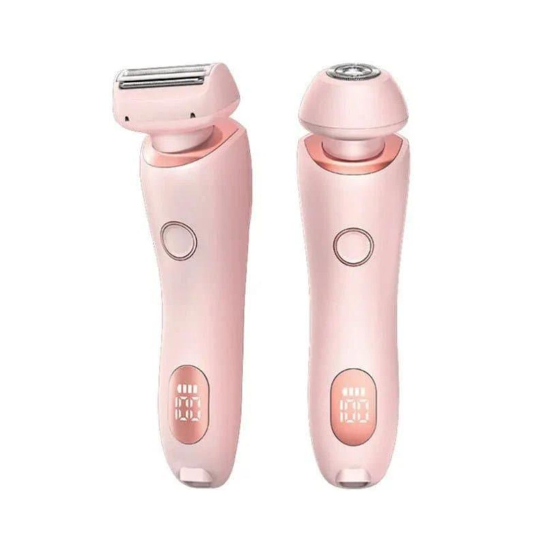 "2-i-1 epilator, vattentät och bärbar, kompakt design för enkel hårborttagning i duschen, idealisk för kvinnor."