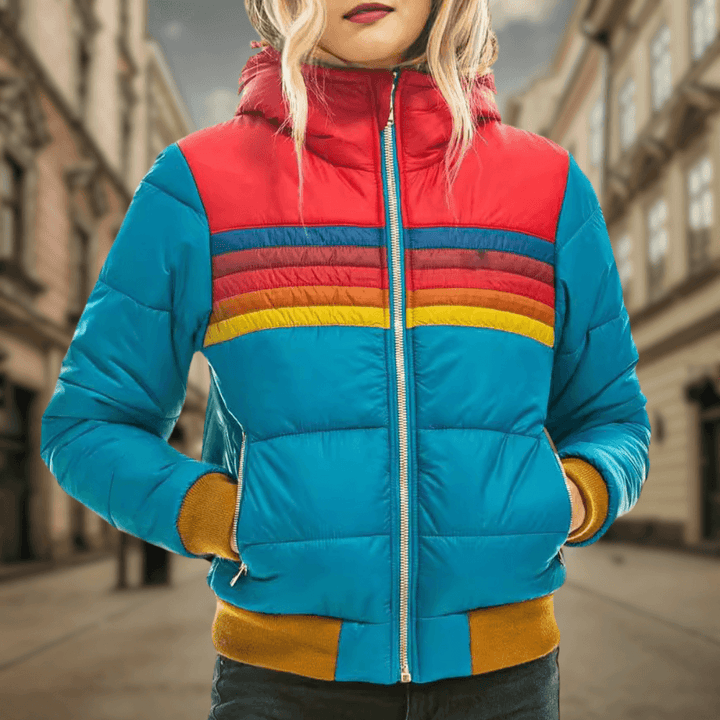 Damjacka i Retrodesign - Färgglad och Trendig