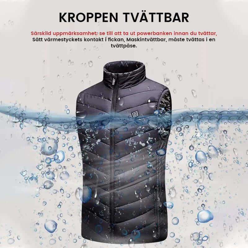 Heated Vest -  Unisex elektrisk uppvärmd jacka
