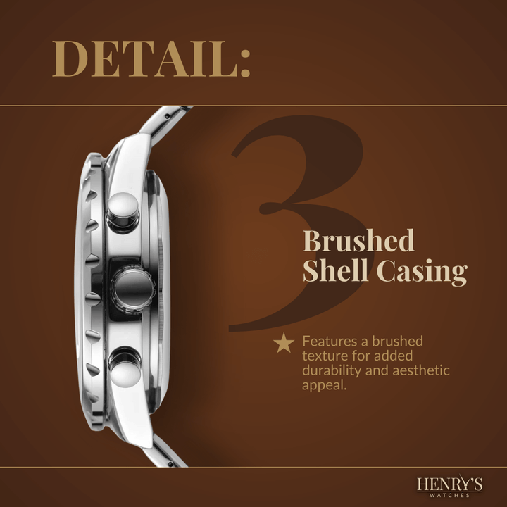 Robust Mekanisk Klocka Med Läderrem