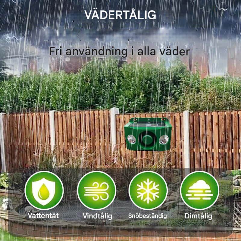 Solcellsdriven Djurhållare med Hög Volym
