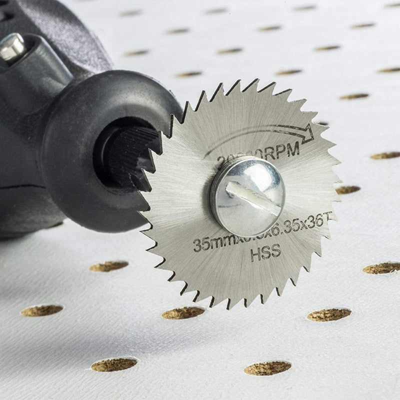 "6-delars HSS cirkelsågblad för metallbearbetning, DIY projekt, precisionsskärning, robust stål, mångsidigt snittverktyg"