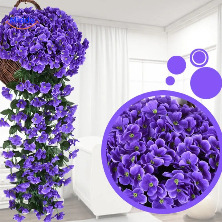 Charmig Orkidévattenfall | Konstgjorda Blommor för Alla Tillfällen och Årstider