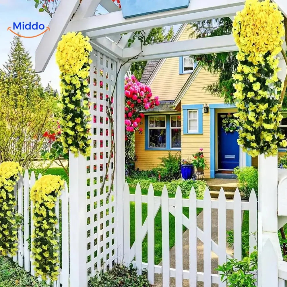 Charmig Orkidévattenfall | Konstgjorda Blommor för Alla Tillfällen och Årstider
