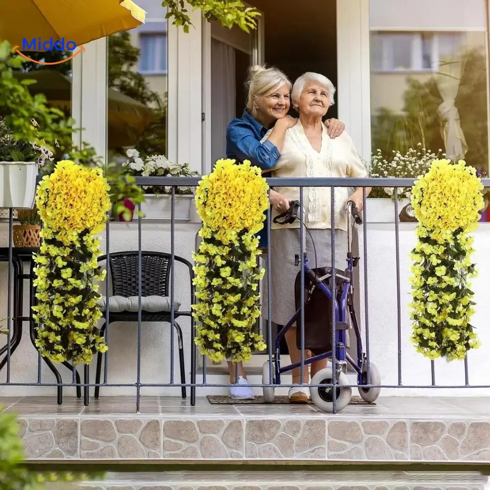 Charmig Orkidévattenfall | Konstgjorda Blommor för Alla Tillfällen och Årstider