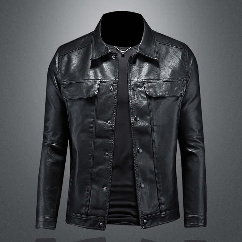 skinnjacka bikerstil – Modern läderdesign
