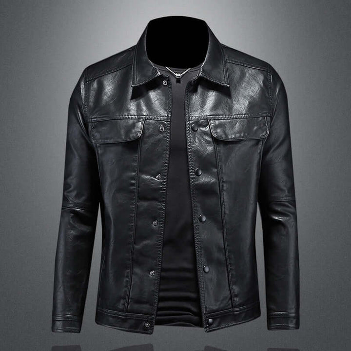 skinnjacka bikerstil – Modern läderdesign