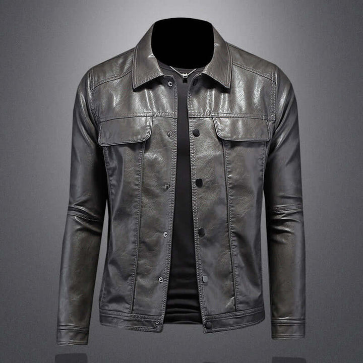 skinnjacka bikerstil – Modern läderdesign