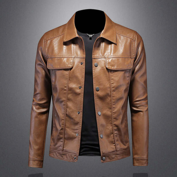skinnjacka bikerstil – Modern läderdesign