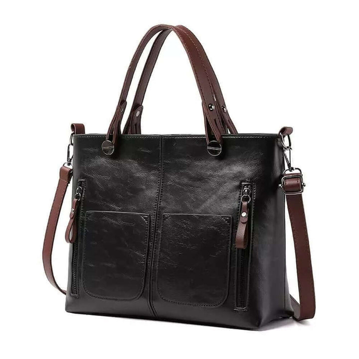 Acanthaemmeline Vintage Läder Axelväska – Elegant, Hållbar & Tidlös - Glowseva