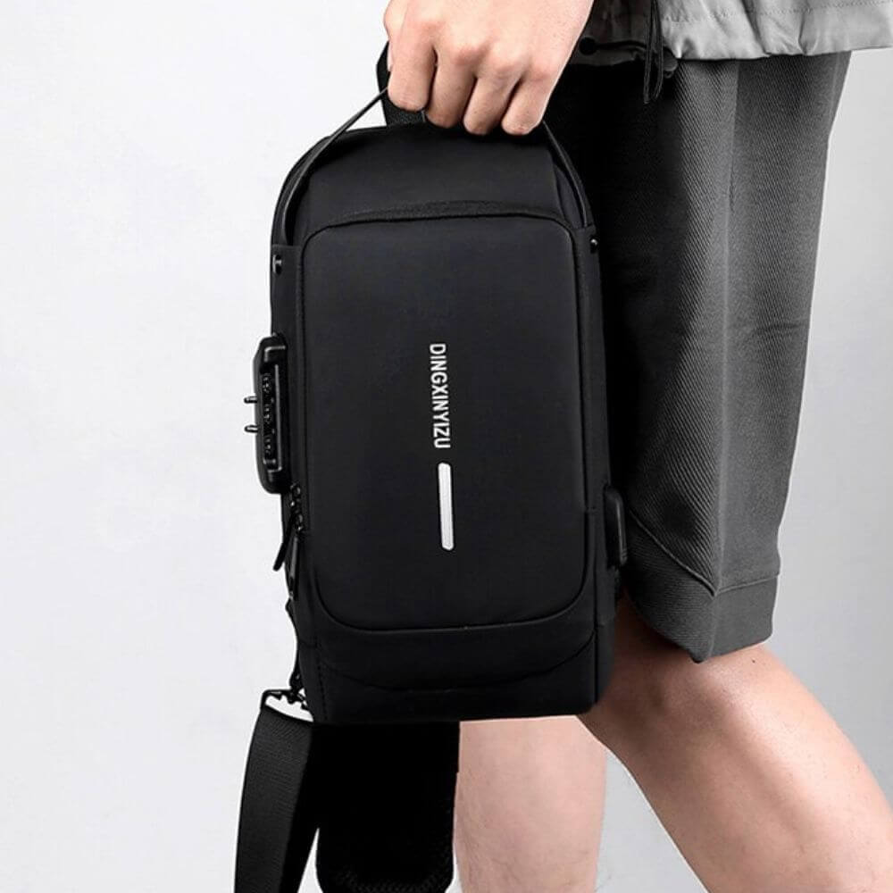 Anti - Stöld Slingväska – Säkerhet, Stil & USB - port för Män och Kvinnor - Glowseva