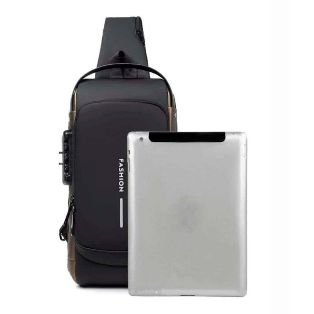 Anti - Stöld Slingväska – Säkerhet, Stil & USB - port för Män och Kvinnor - Glowseva