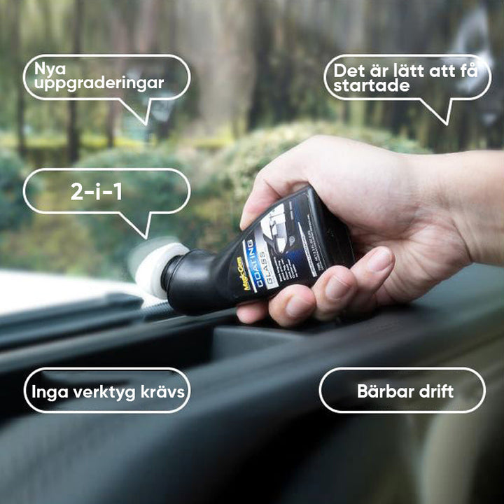 Antifogbeläggning för glas och speglar, säker sikt i alla väder, 70 ml flaska för garage & fordon, lätt att applicera.