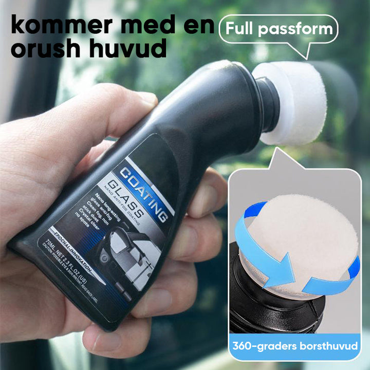 Antifogbeläggning för glas och speglar, säker sikt i alla väder, 70 ml flaska för garage & fordon, lätt att applicera.