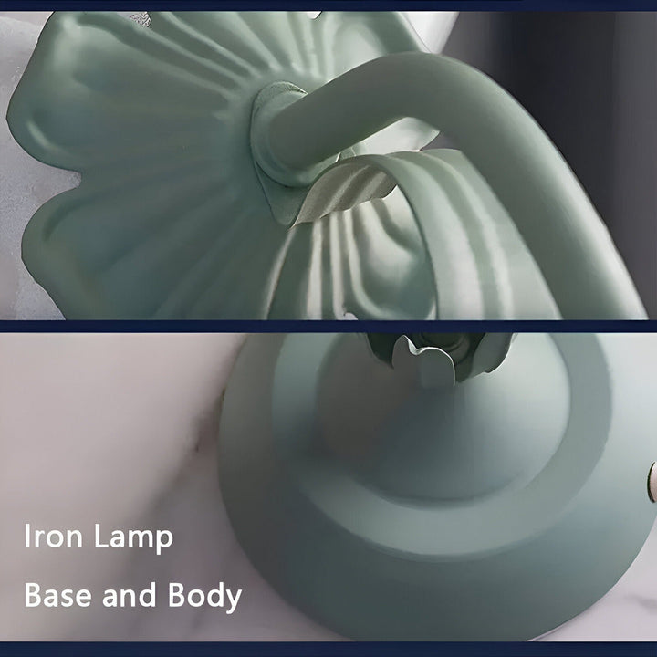"Antik blomsterdesign bordslampa i fransk stil, romantisk touch med delikata pastellfärger, elegans för ditt hem."