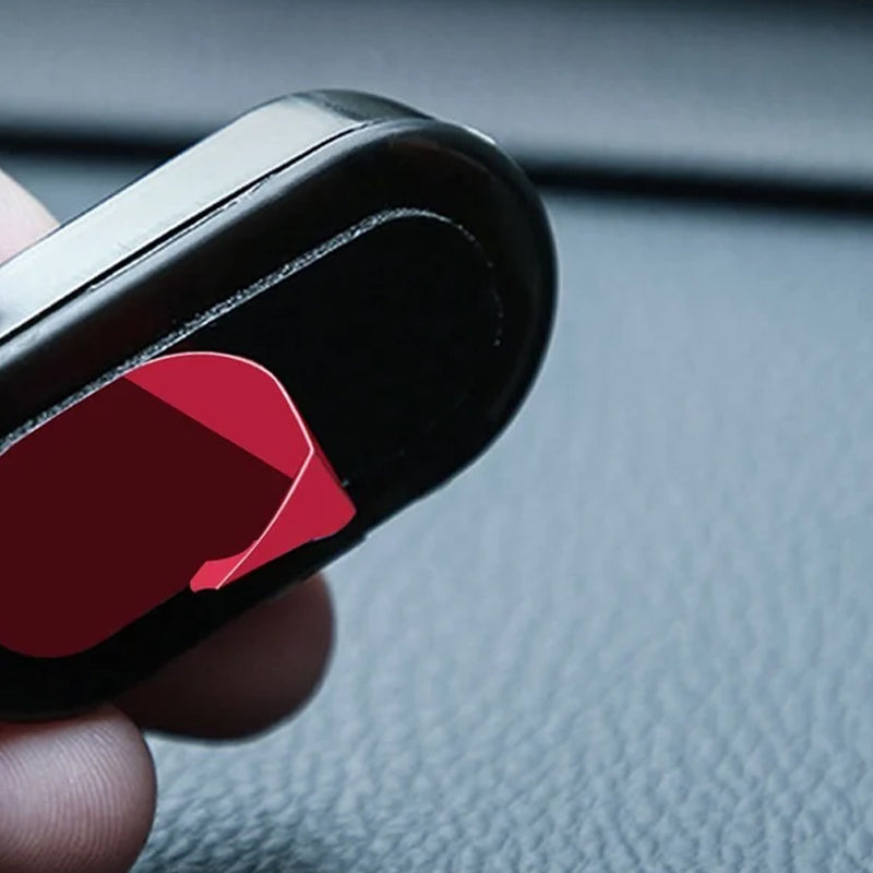 "Antistöld LED-ljus för fordon, solenergi, kompakt design med röda och blå blinkande ljus för ökad säkerhet."