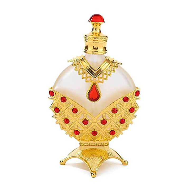 "Ara Dubai blommig doftolja för kvinnor, elegant flaska med ros och bergamottnoter, lyxig kvinnlig parfym."