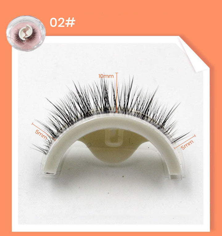 "Återanvändbara självhäftande ögonfransar, naturligt fluffiga, inga lim krävs, för glamorös ögonmakeup, skönhetsprodukt."