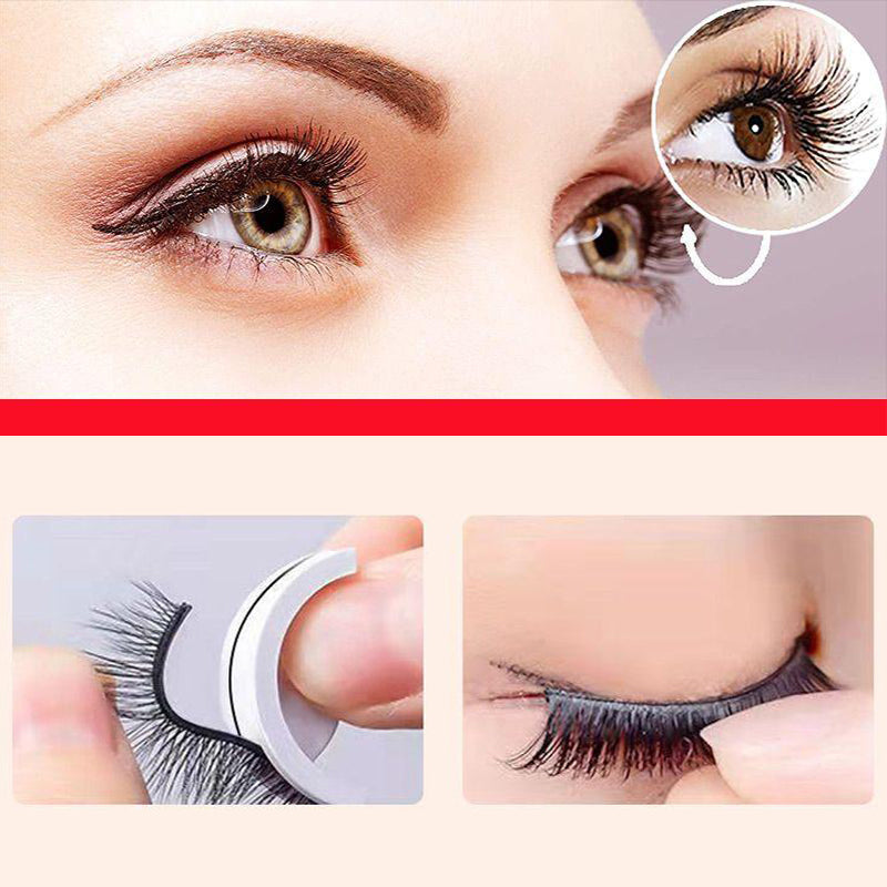 "Återanvändbara självhäftande ögonfransar, naturligt fluffiga, inga lim krävs, för glamorös ögonmakeup, skönhetsprodukt."