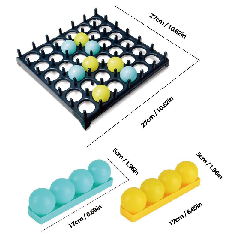 "Återanvändbart festspel med rutnät och bollar, idealiskt för familjelekar, skapar skratt och utmaningar för alla åldrar."