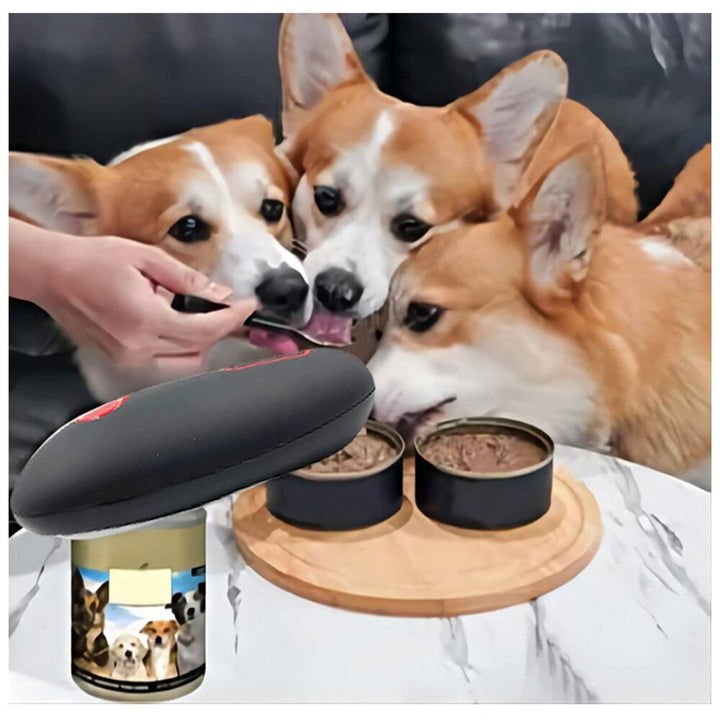 Smart köksutrustning: Automatisk burköppnare, en perfekt present för att underlätta i köket.