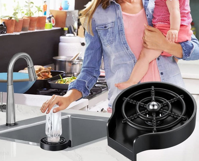 Högtrycksglasrengörare i rostfritt stål för barutrustning och restauranger.