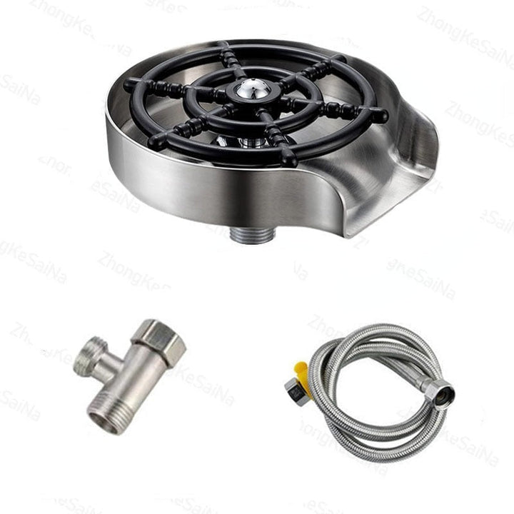 Glasrengörare till köket, med munstycken för kraftfull vattenstråle, enkel att använda.