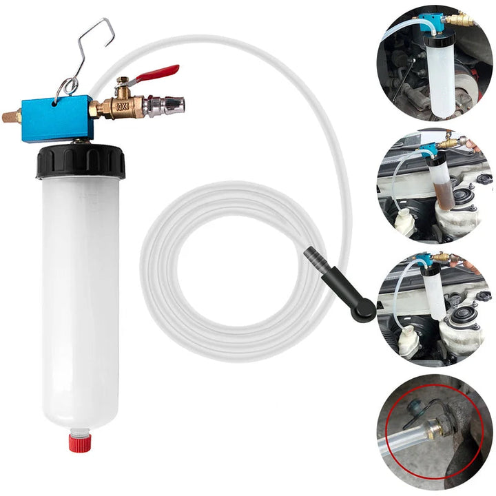 "Automatiskt verktyg för bil bromsvätskebyte, hållbar plast, användarvänlig, enkel anslutning, olika fordon"