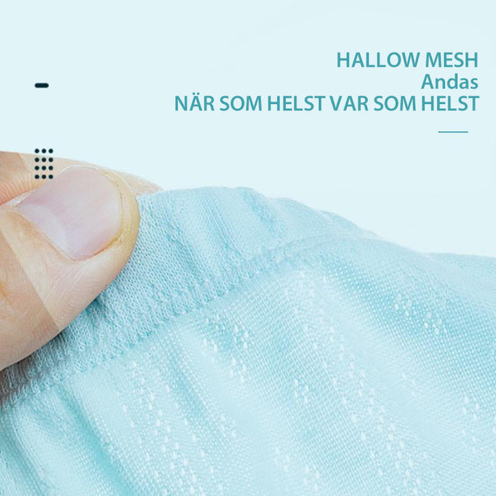 "Baby träningsbyxor i mjuk bomull med urinförhindrande design, visas i flera färger såsom gul och rosa."