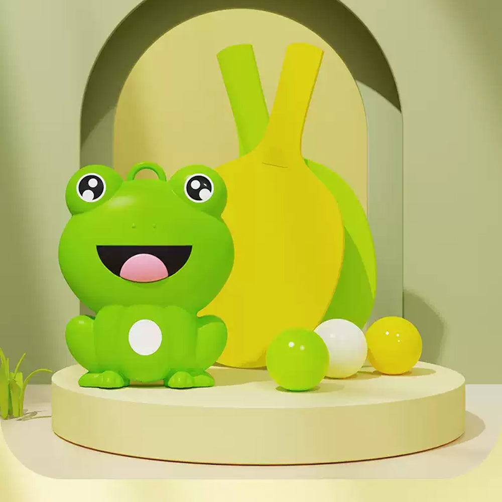 "Bärbar hängande bordtennistränare för inomhusbruk, justerbar och multifunktionell med PVC-material, enkel installation."