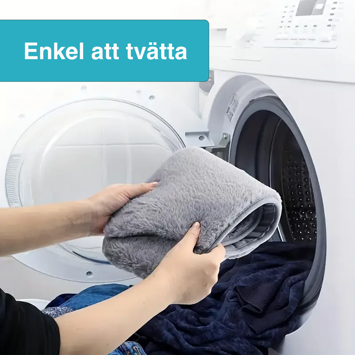 "Bärbar midje- & handvärmare i grått, kompakt och lätt design för hem & kontor, ger ständig värme för komfort och stresstämni