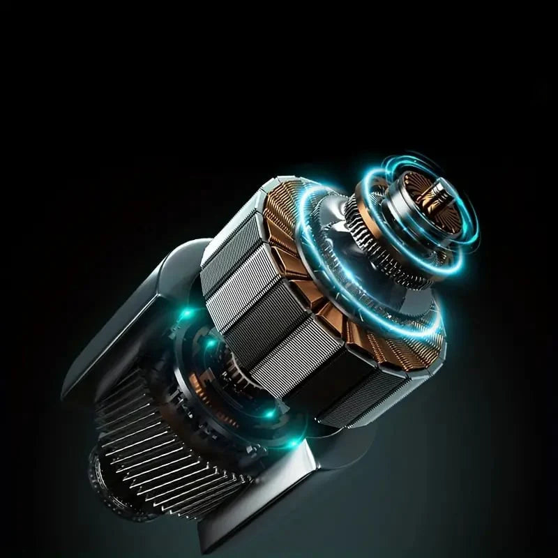 "Bärbar mini elektrisk rakapparat, kompakt design, ergonomiska konturer, idealisk för resor och daglig rakning."