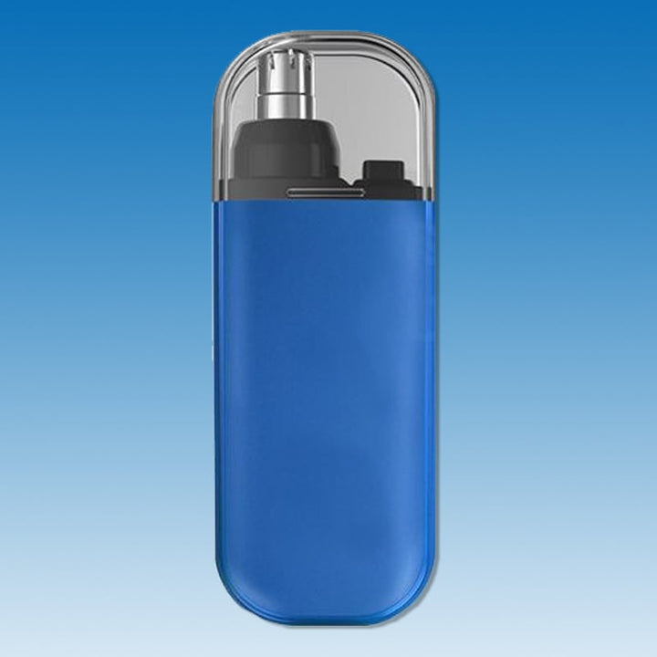 "Bärbar näshårstrimmer i stilren design, kompakt och vattentät, perfekt för smärtfri trimning av näshår."