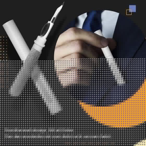 Bärbar rengöringspenna för Bluetooth öronsnäckor, vit, smidig design med mikrofiberborste för effektiv rengöring.