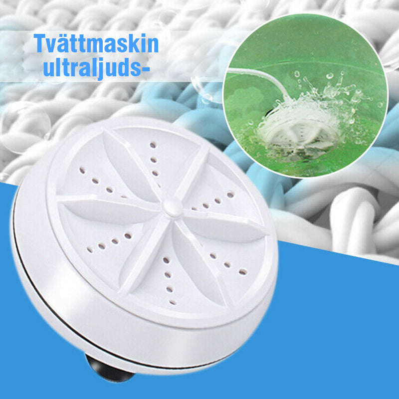 "Bärbar ultraljudsdiskmaskin för små utrymmen, kompakt design med USB-ström, silverfärgad och idealisk för multifunktionell a