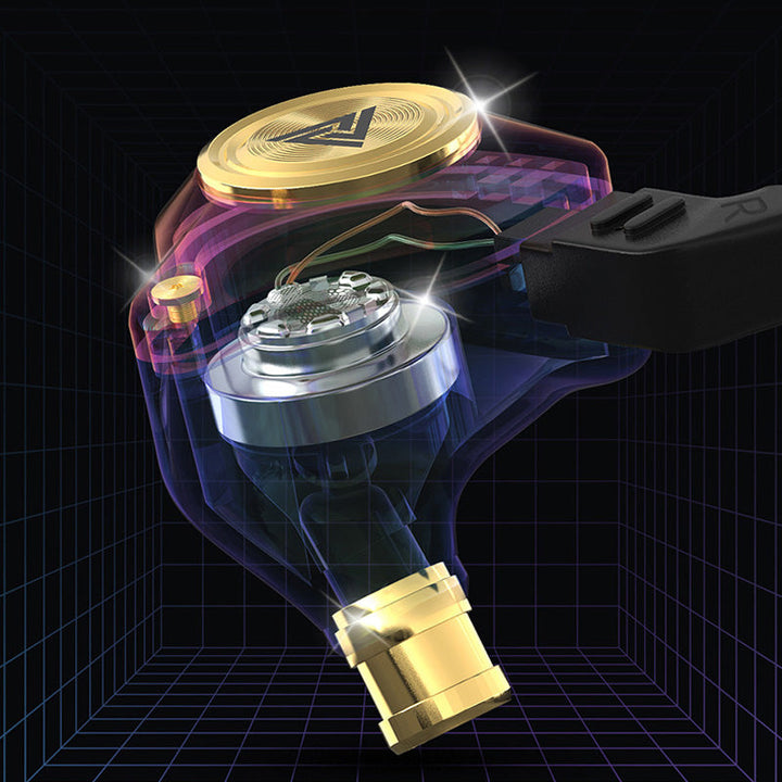 "Bärbara trådbundna in-ear hörlurar med mikrofon, vit, ergonomisk design, för överlägsen 3D-ljudupplevelse."