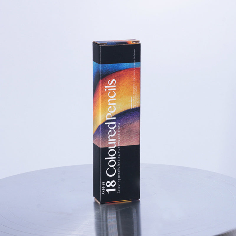 "Bärbart färgpennor set, levande nyanser, trä, mångfärgade pennor, perfekt för konstverk, passar alla åldrar, giftfria."