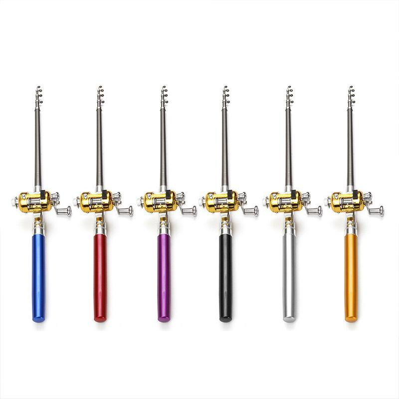 "Bärbart glasfiberfiskespö hopfällt, lätt design i blå färg, perfekt för resor och fiske överallt."