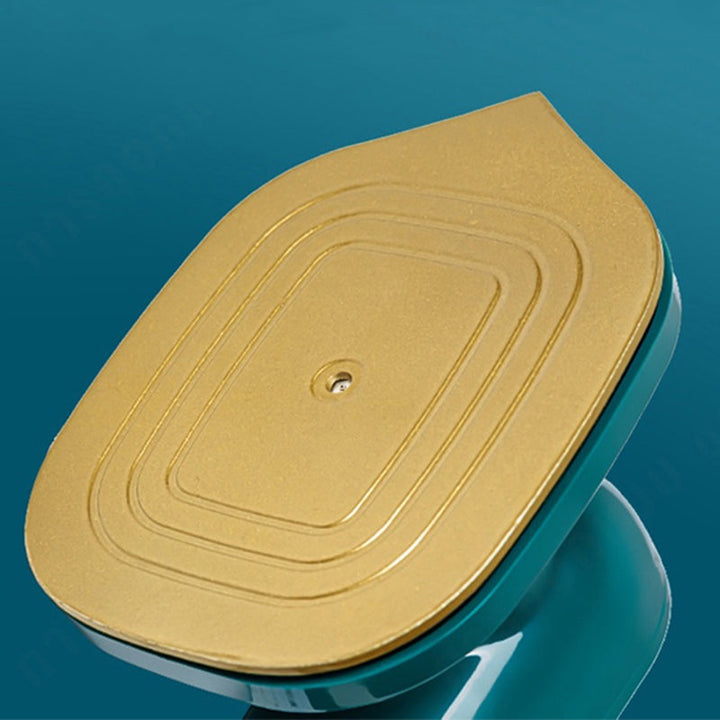 "Bärbart mini ångstrykjärn med kompakt design, kraftfull ånga, röd färg, perfekt för resor och olika tyger."