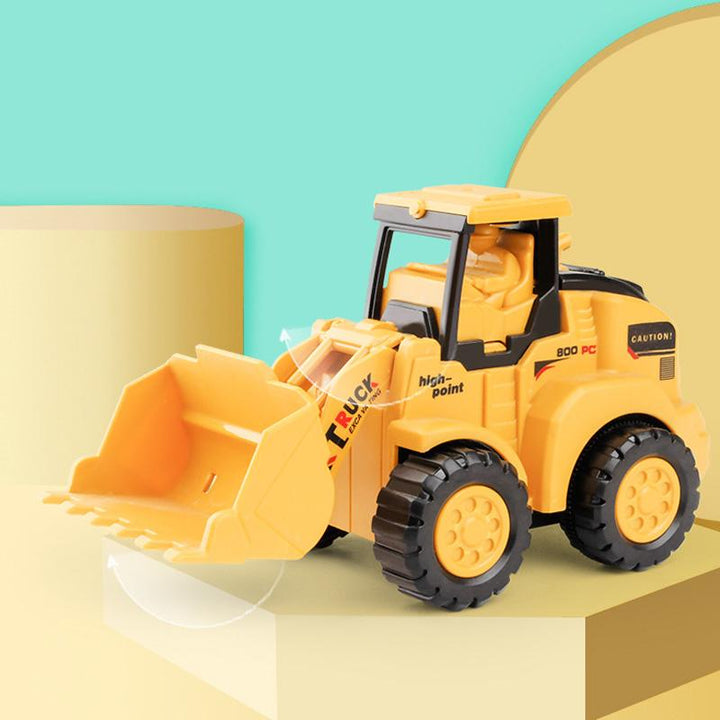 Barn leksaksfordon i ABS och legering, grävmaskin modell med realistiska detaljer och ingen batterianvändning, kreativ lek.