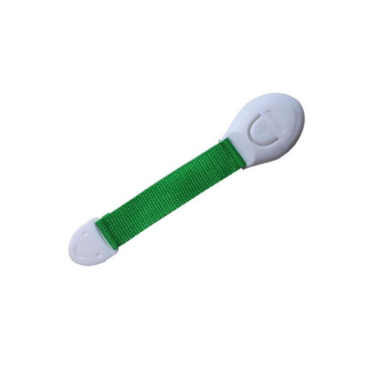 Barnsäkerhetslås med stark adhesion, hållbar design i flera färger, skyddar skåp och lådor från barn, enkel för vuxna.