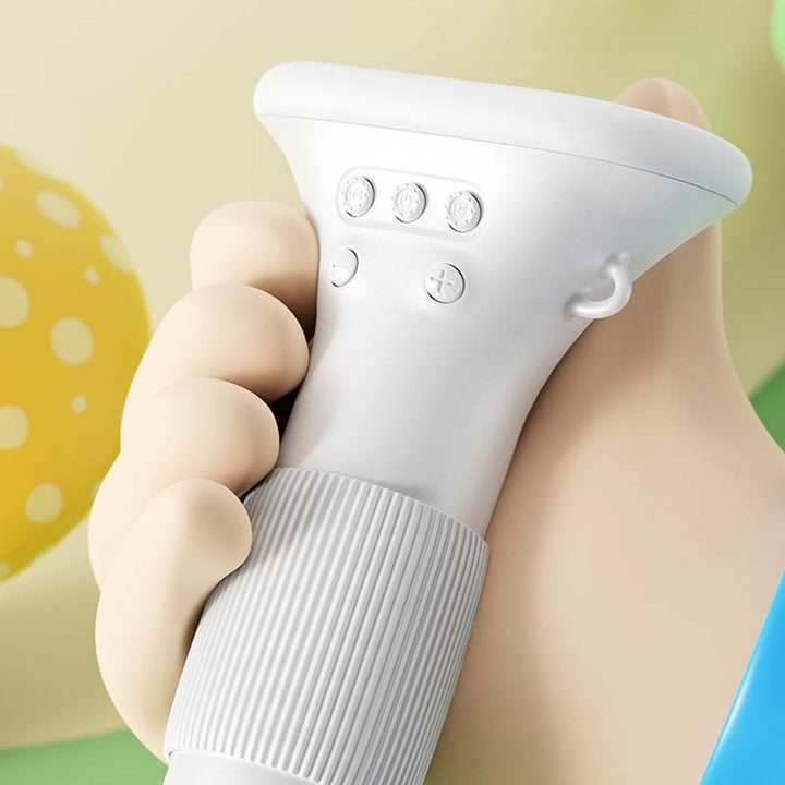 Barnvetenskapsmikroskop med färgdisplay, kompakt design, kraftfull förstoring och LED-belysning för unga forskare.