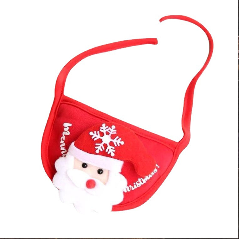 Bedårande julkläder för husdjur med röd mössa och grön dregglis i mjuk polyester, perfekt för festliga tillfällen.