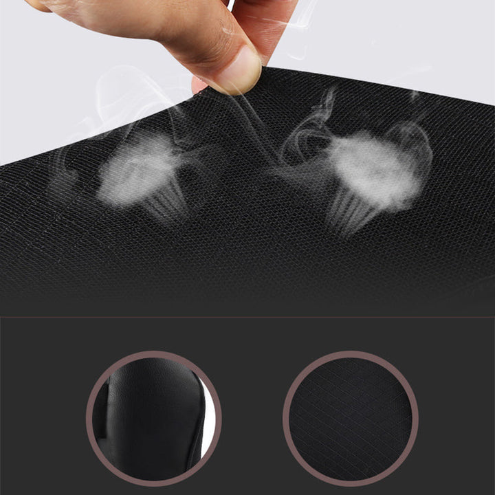 "Beige ergonomisk nackkudde med minnesskum för bilsäte; erbjuder komfort och stöd vid långa bilresor."