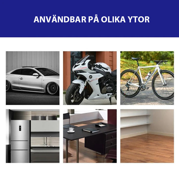 "Bil touch-up målare med multi-applikatorhuvud för enkel reparation av repor och skador på fordon, mångsidig och precis."