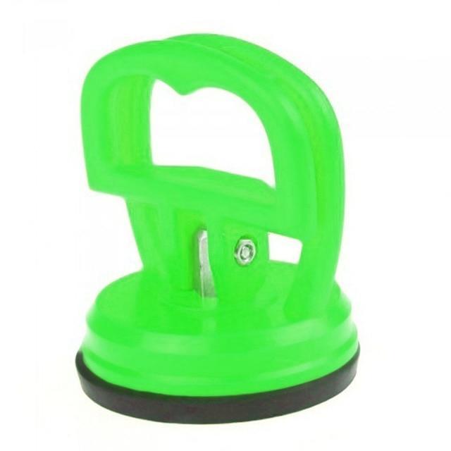 "Bilavdragare för dentreparation med sugkopp, enkel att använda, gul och svart design, lyfter upp till 10 kg."