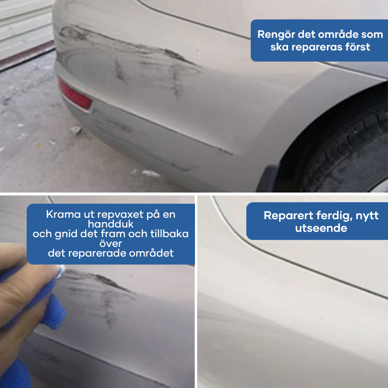 "Bilreparationsvax, gul flaska, skyddar och döljer repor, passar alla färger och lacker, 100ml för bilvård"
