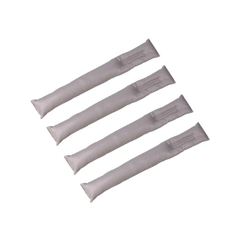 "Bilsäten mellanrumpluggar i svart PU-läder, elegant tätt designad, passar mellan bilsäte och konsol för säker förvaring."